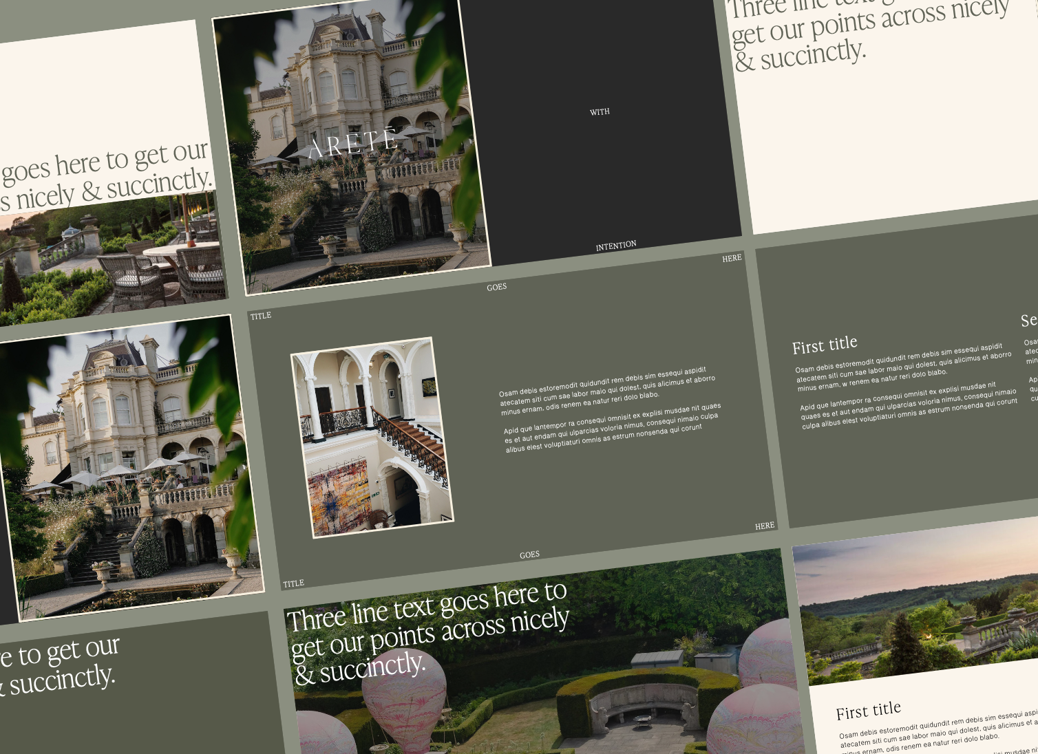 Aretē presentation templates
