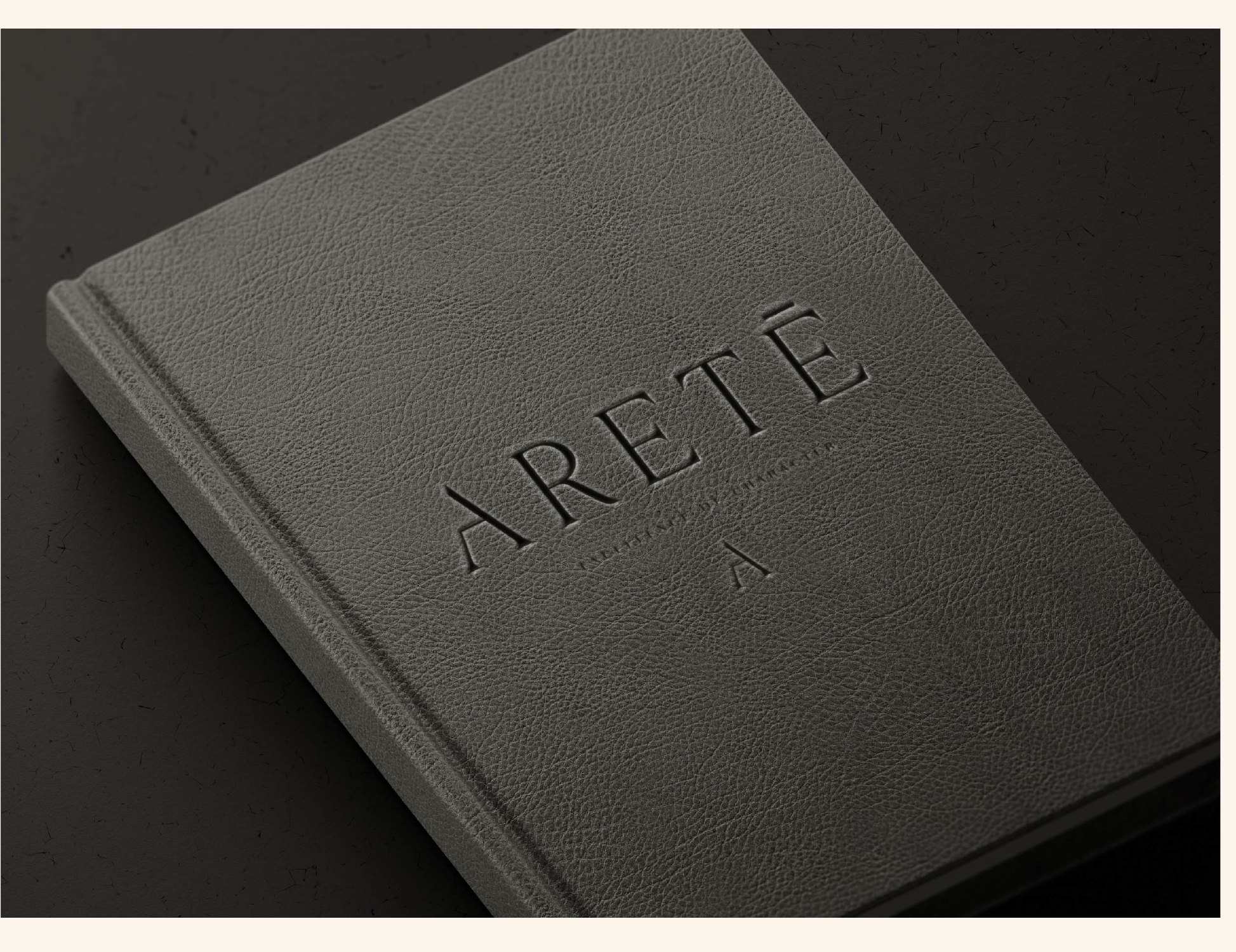 Aretē leather notebook